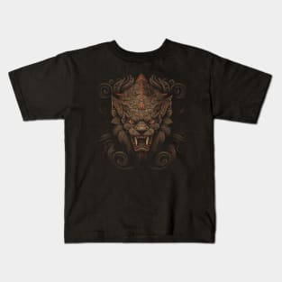 Lion decorated with Javanese ornaments Kids T-Shirt